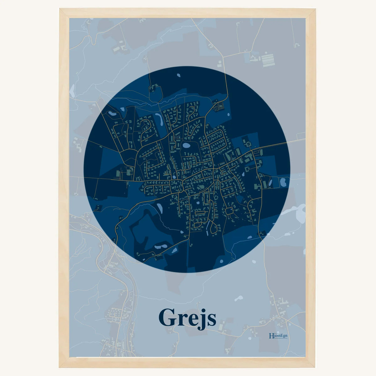 Grejs plakat – Centrum 2026 – Mørk blå