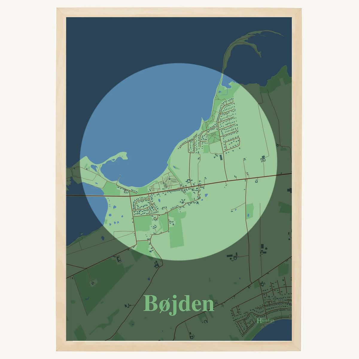 Bøjden plakat – Centrum 2026 – Lys pastel grøn