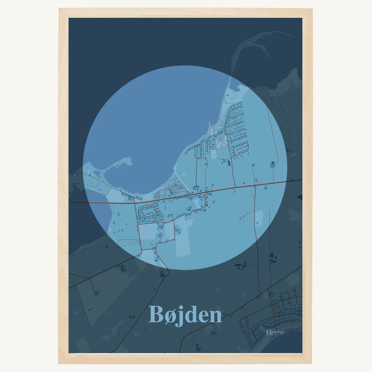 Bøjden plakat – Centrum 2026 – Lys pastel blå