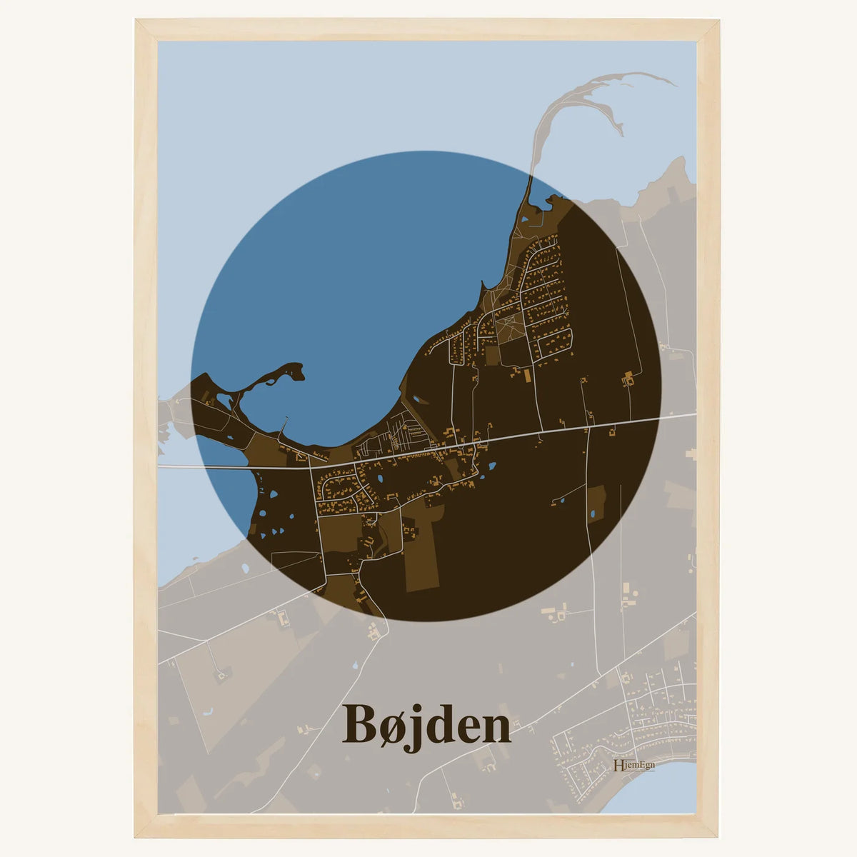Bøjden plakat – Centrum 2026 – Mørk brun
