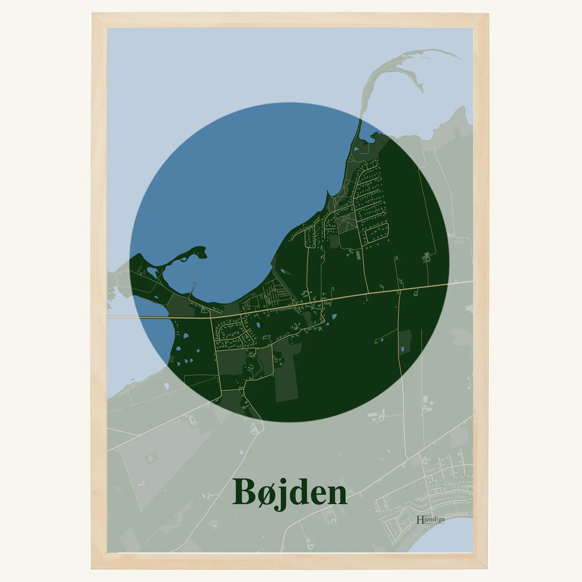 Bøjden plakat – Centrum 2026 – Mørk grøn