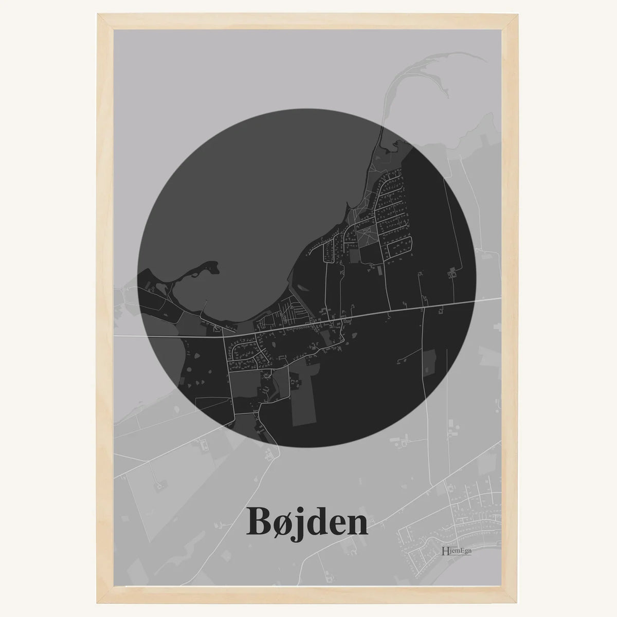 Bøjden plakat – Centrum 2026 – Mørk grå