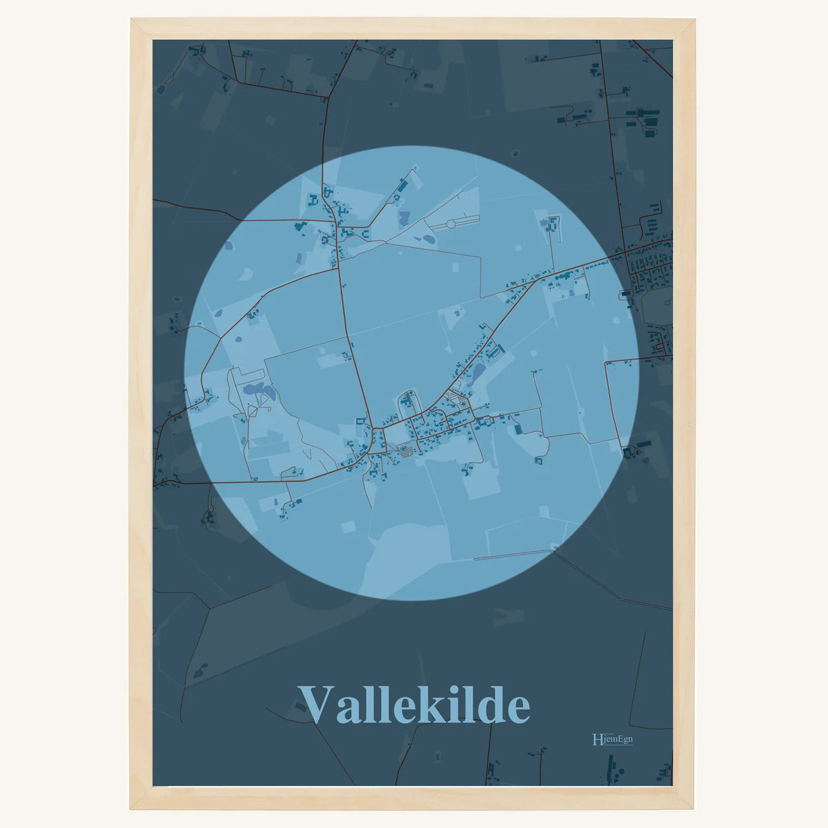 Vallekilde plakat – Centrum 2026 – Lys pastel blå