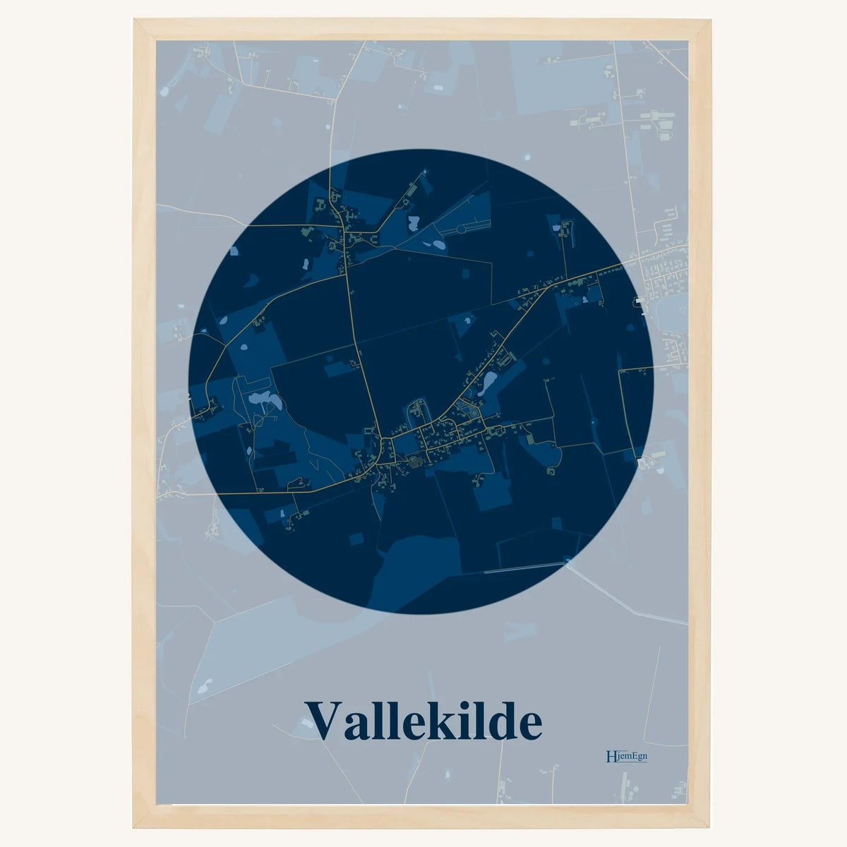 Vallekilde plakat – Centrum 2026 – Mørk blå
