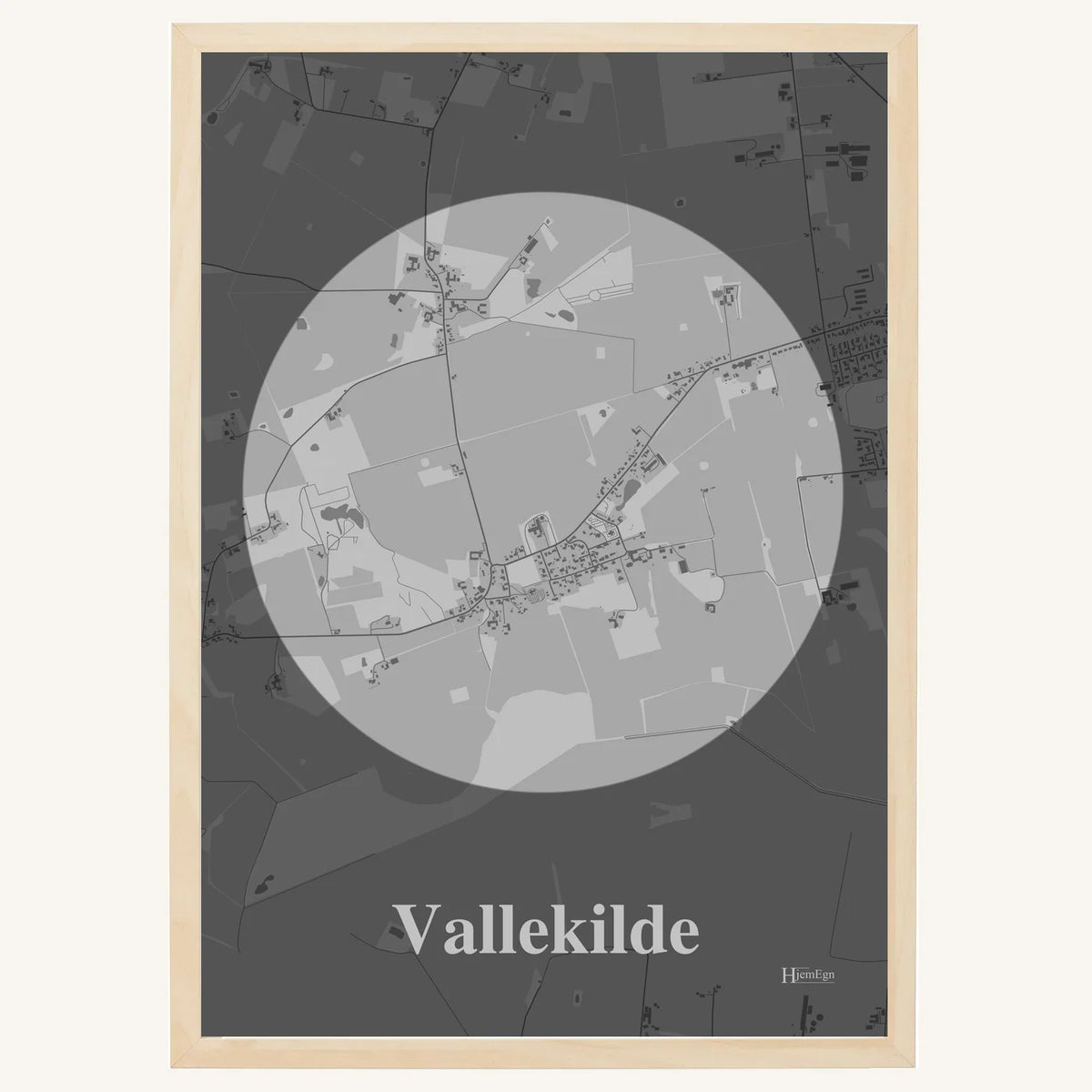 Vallekilde plakat – Centrum 2026 – Lys pastel grå