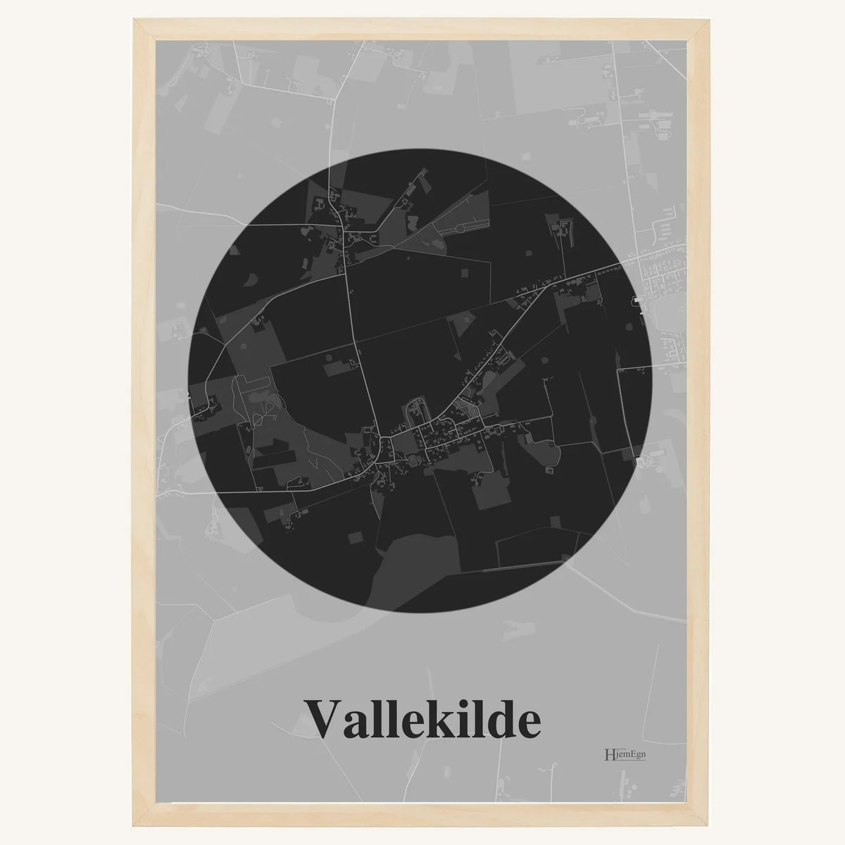 Vallekilde plakat – Centrum 2026 – Mørk grå