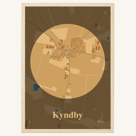 Kyndby plakat – Centrum 2026 – Lys pastel brun
