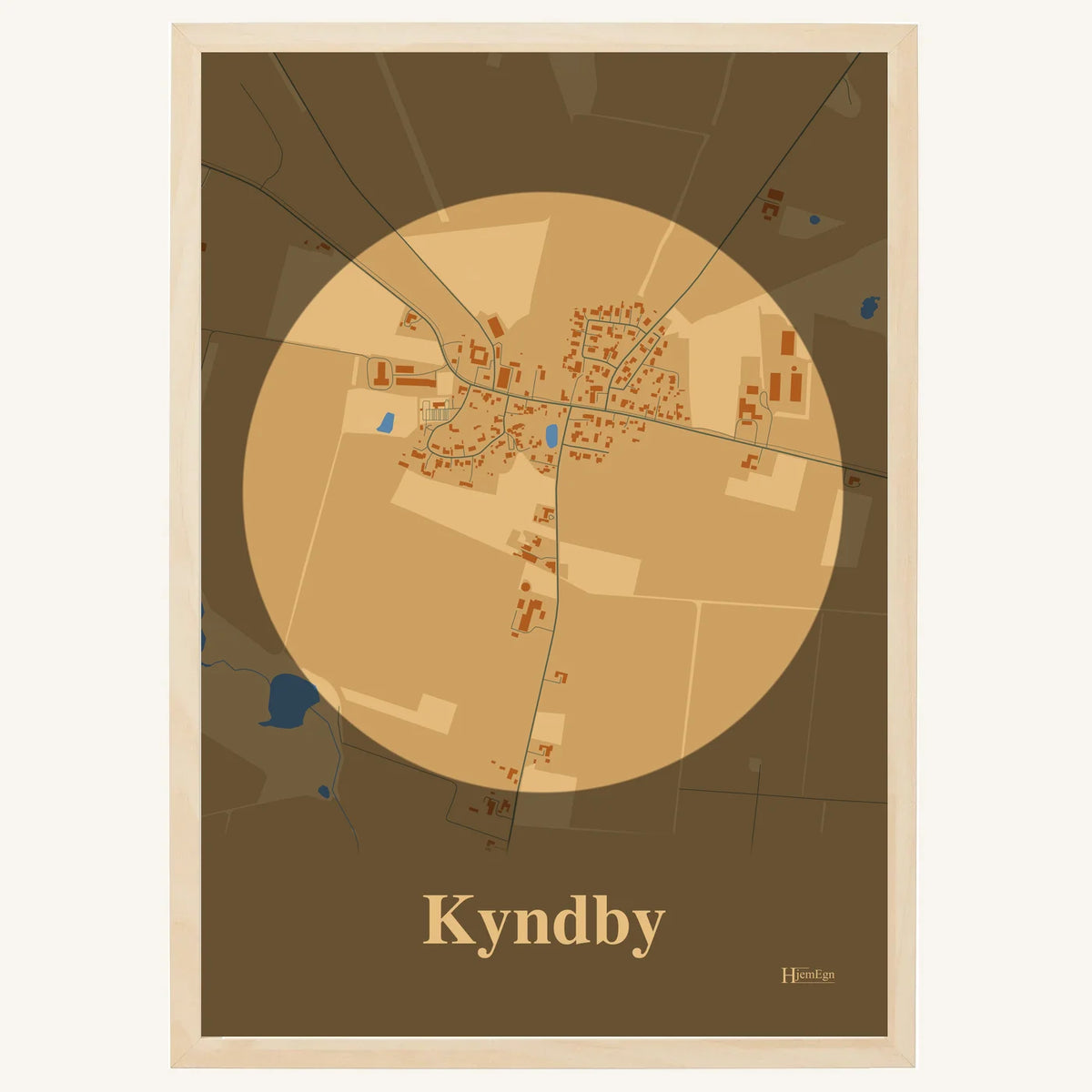 Kyndby plakat – Centrum 2026 – Lys pastel brun