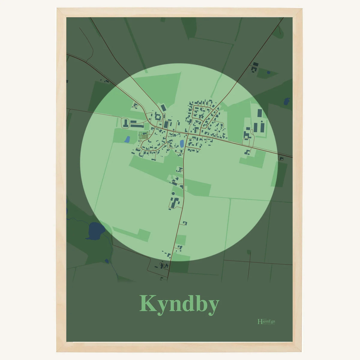 Kyndby plakat – Centrum 2026 – Lys pastel grøn