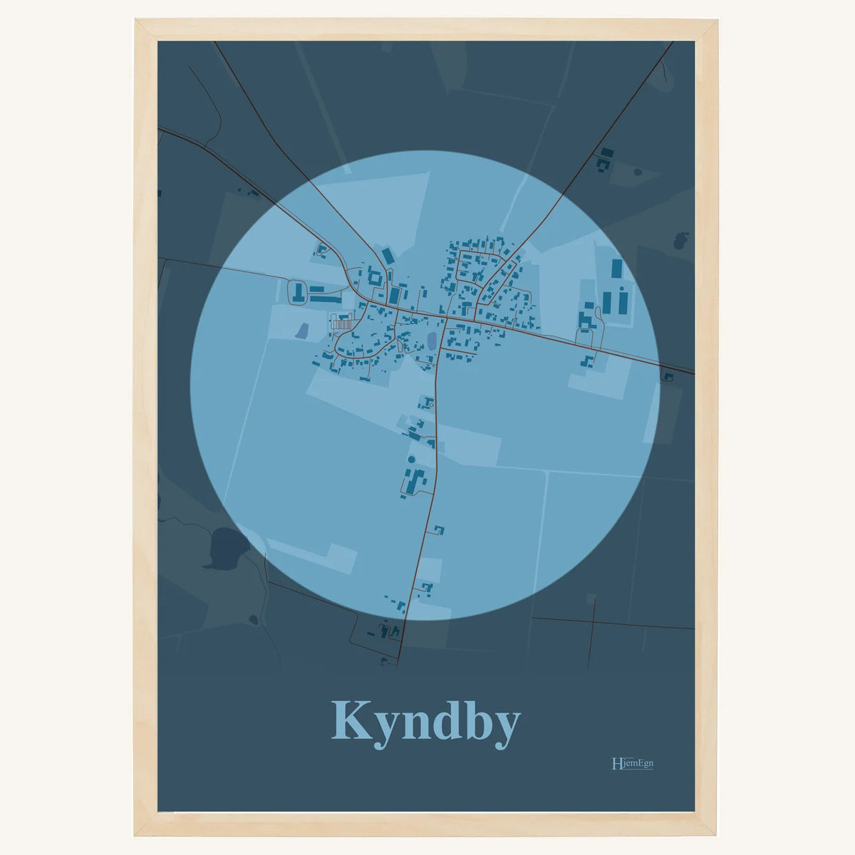 Kyndby plakat – Centrum 2026 – Lys pastel blå