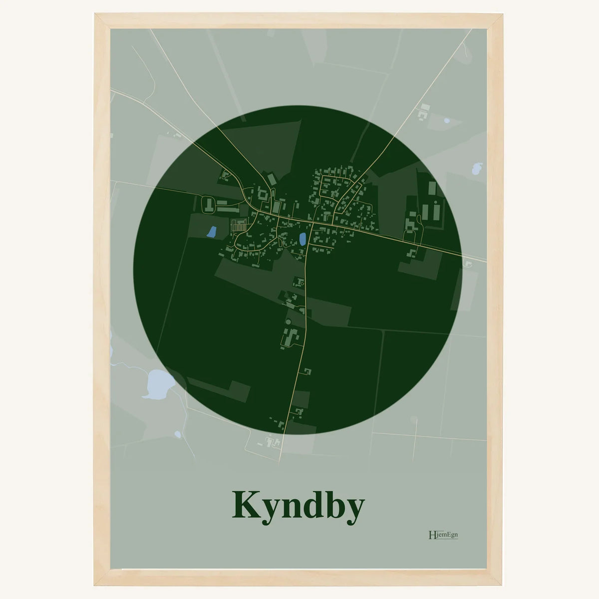 Kyndby plakat – Centrum 2026 – Mørk grøn