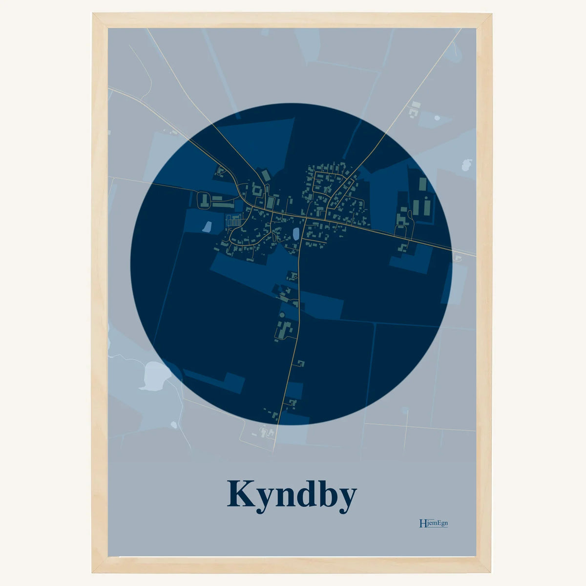 Kyndby plakat – Centrum 2026 – Mørk blå