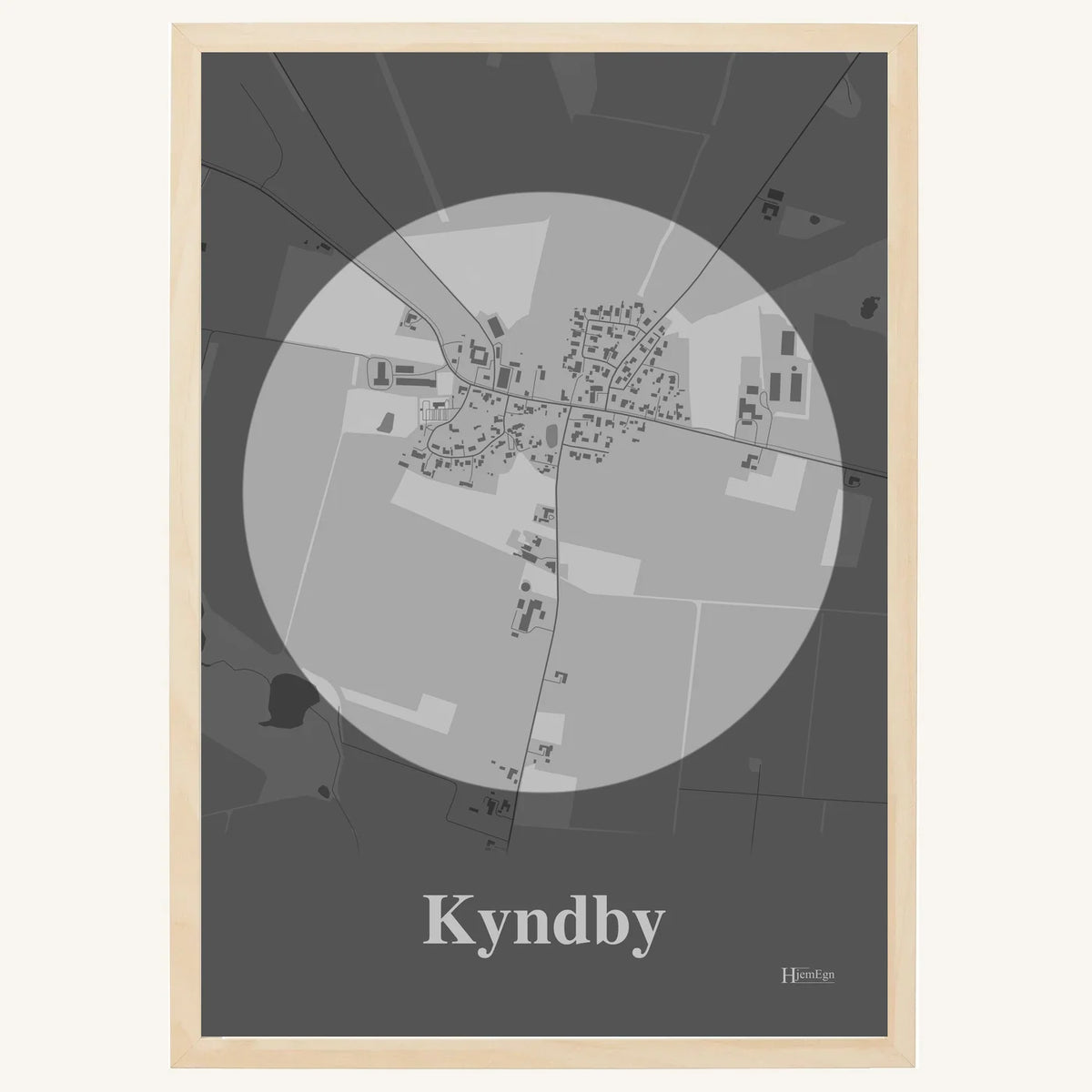 Kyndby plakat – Centrum 2026 – Lys pastel grå