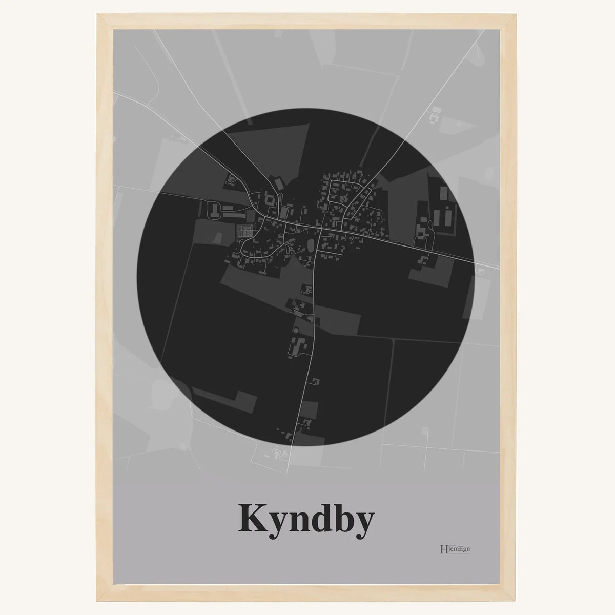 Kyndby plakat – Centrum 2026 – Mørk grå