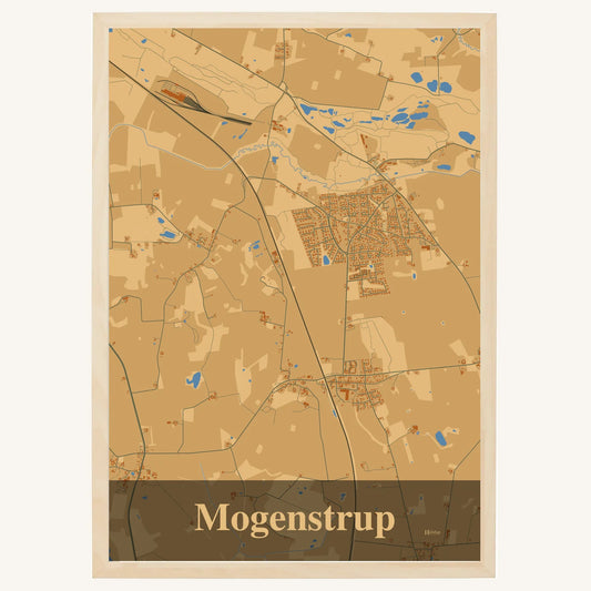 Mogenstrup Plakat – Lys pastel brun