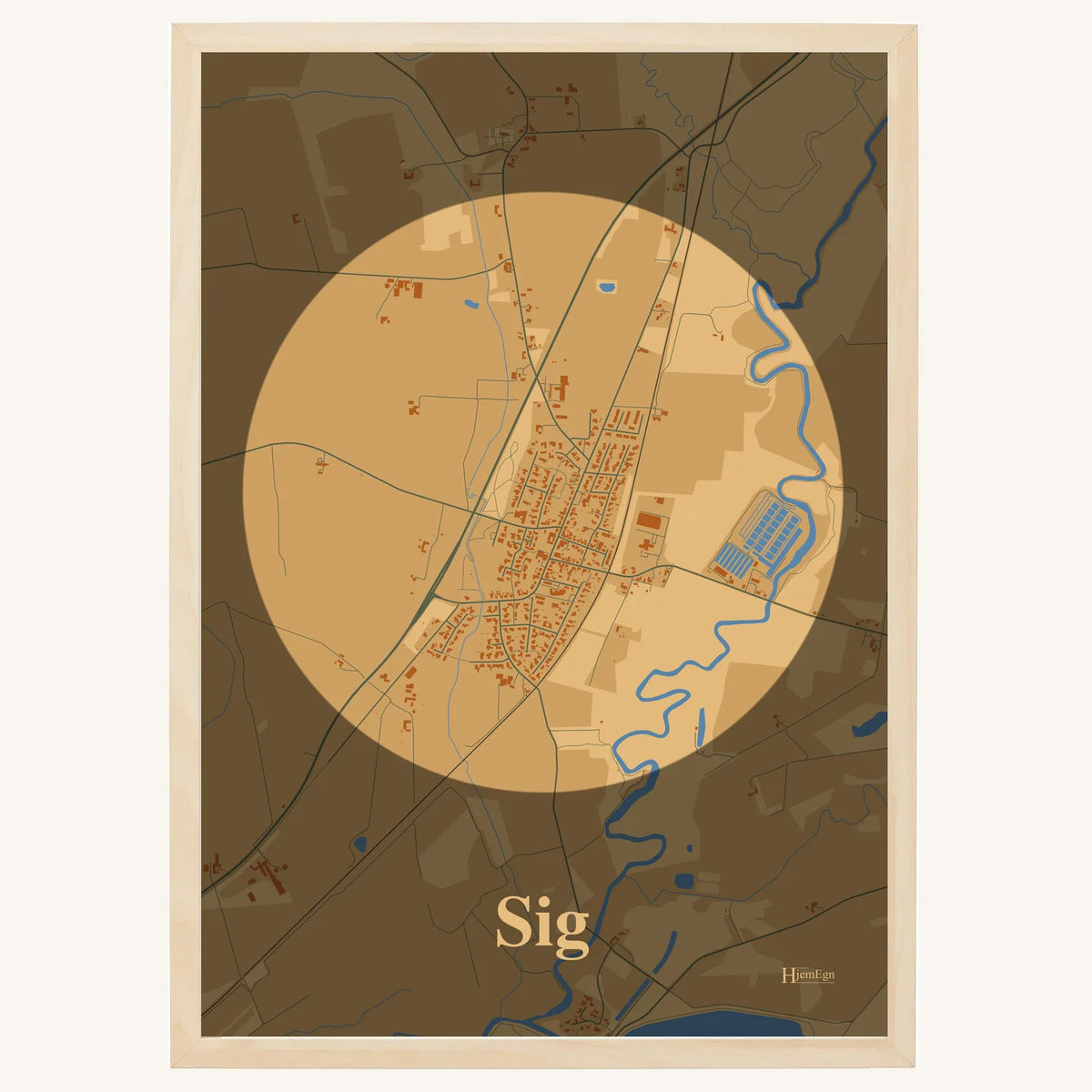 Sig plakat – Centrum 2026 – Lys pastel brun
