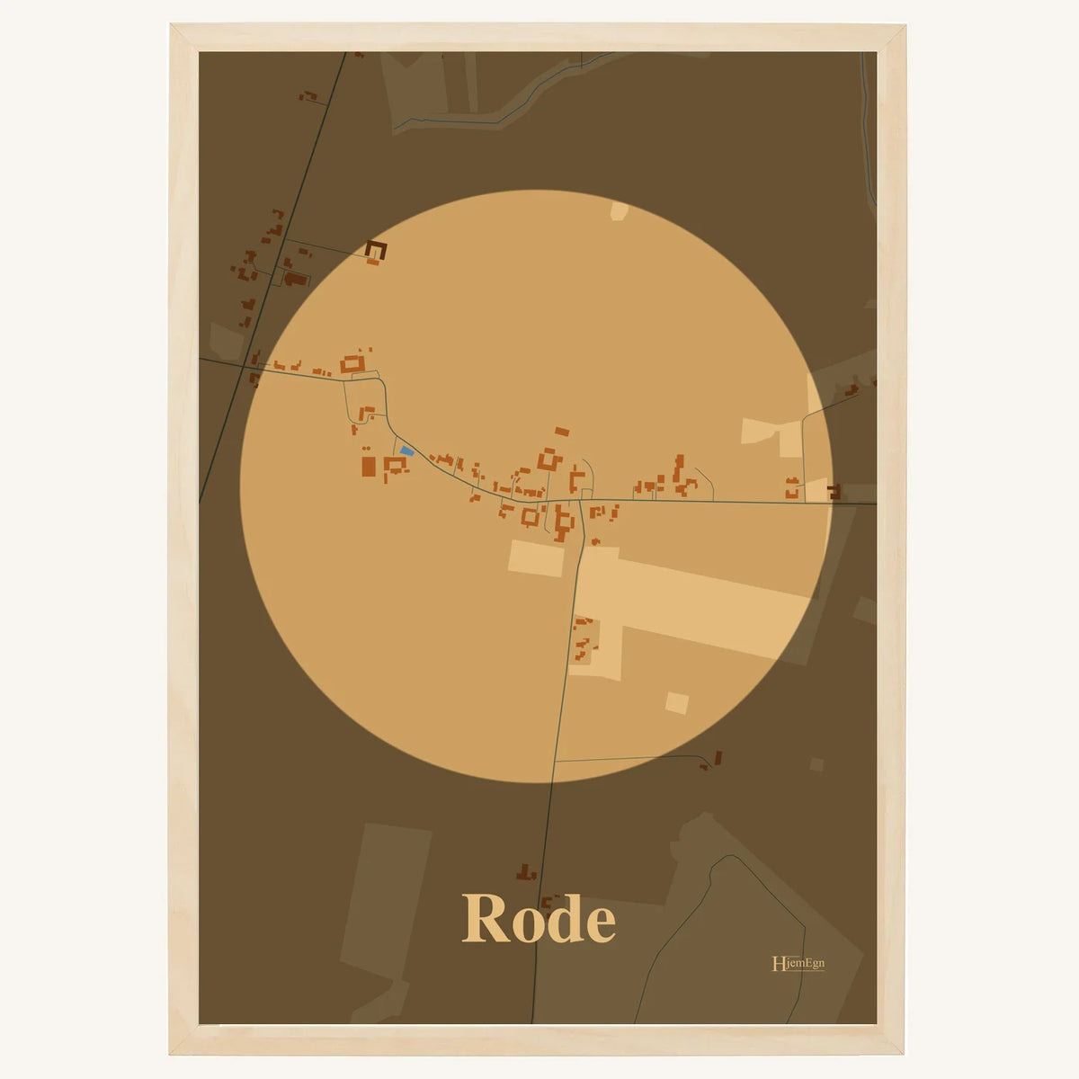 Rode plakat – Centrum 2026 – Lys pastel brun