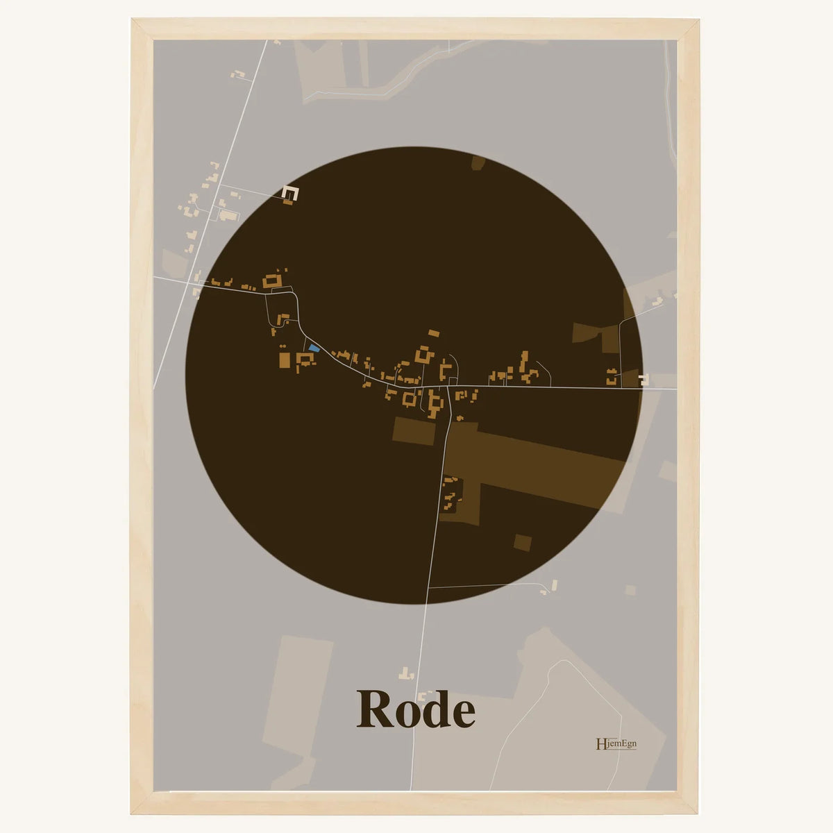 Rode plakat – Centrum 2026 – Mørk brun