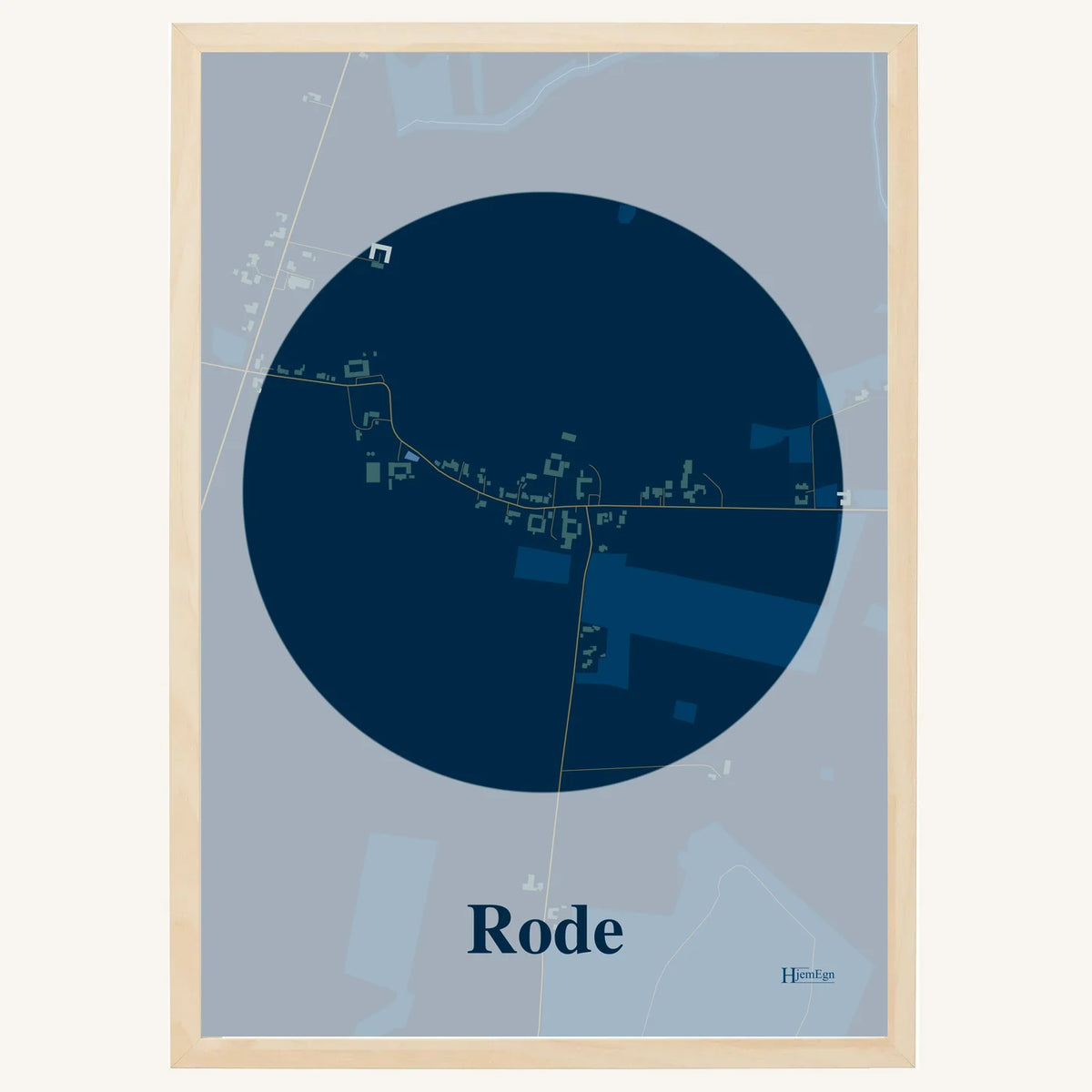Rode plakat – Centrum 2026 – Mørk blå