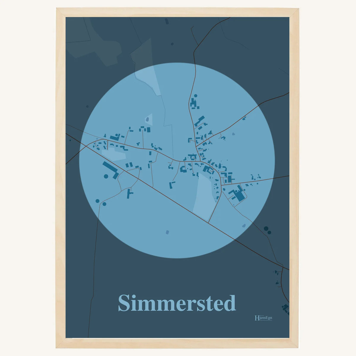 Simmersted plakat – Centrum 2026 – Lys pastel blå