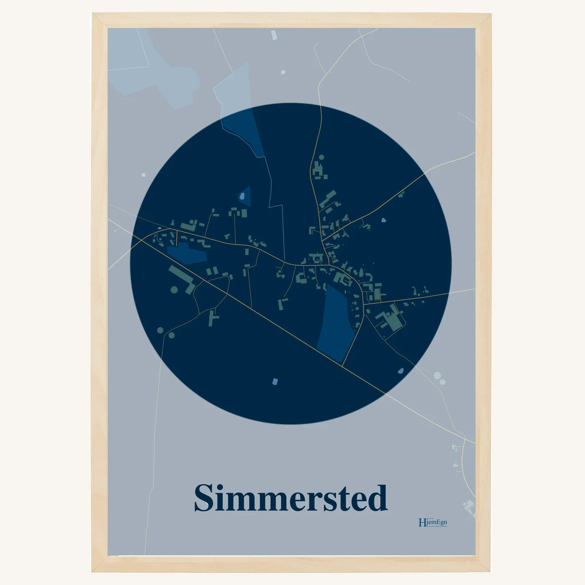 Simmersted plakat – Centrum 2026 – Mørk blå
