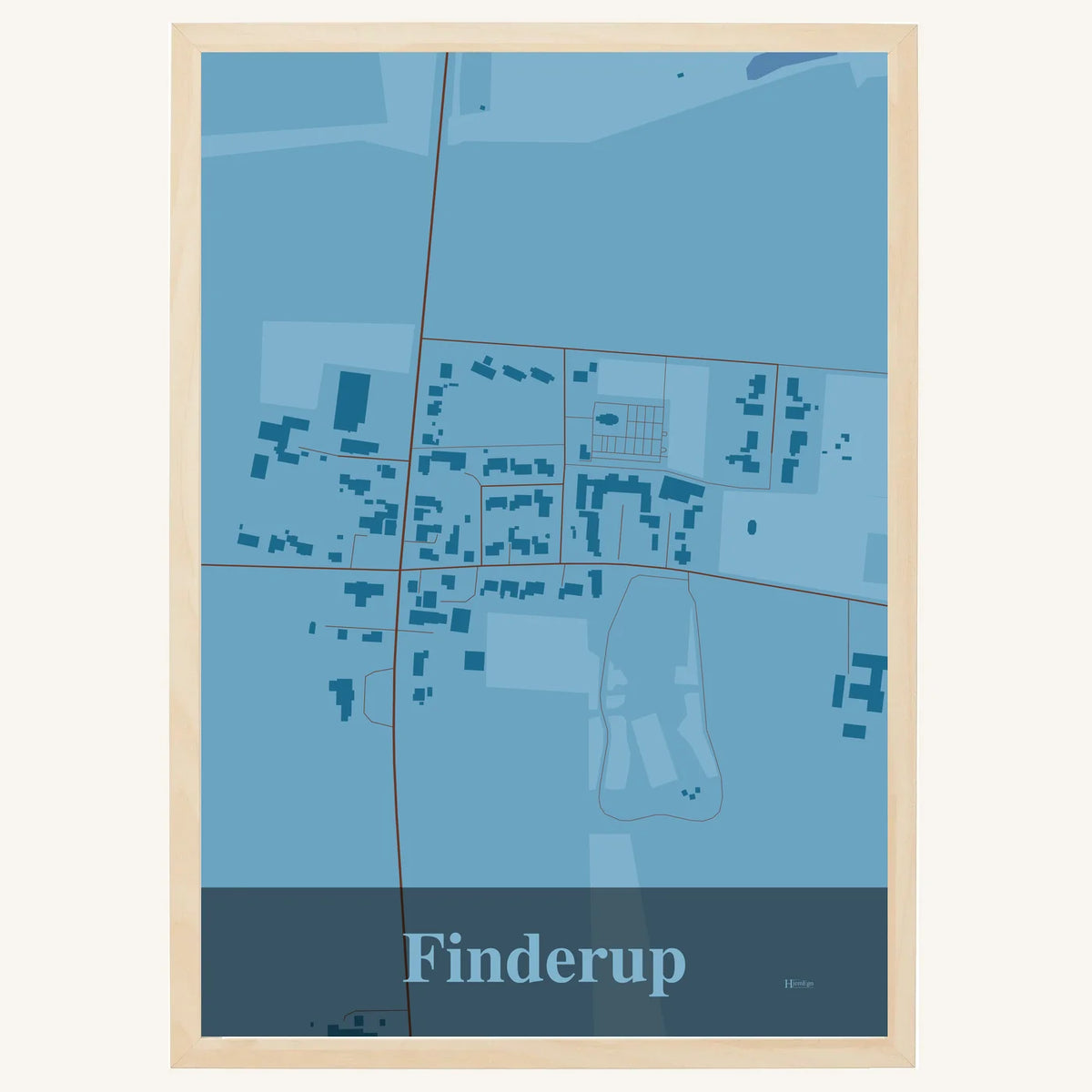 Finderup plakat – Firkantet 2026 – Lys pastel blå