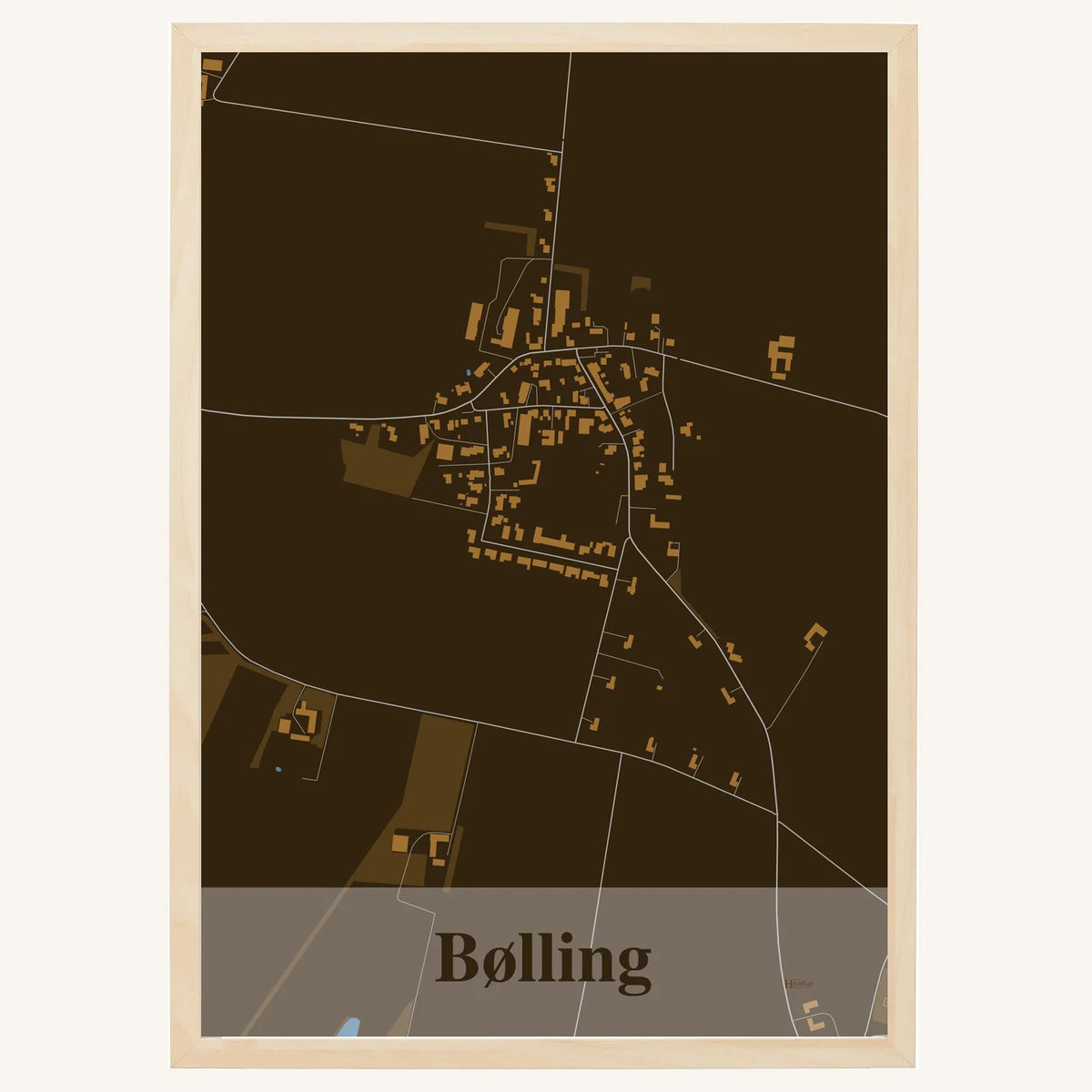 Bølling plakat – Firkantet 2026 – Mørk brun