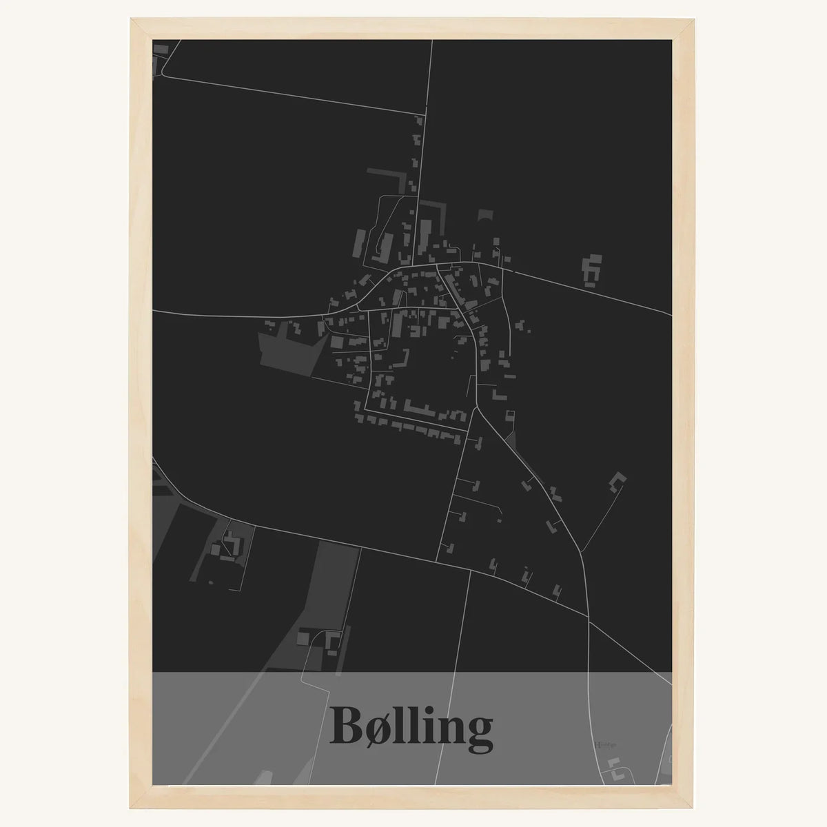 Bølling plakat – Firkantet 2026 – Mørk grå