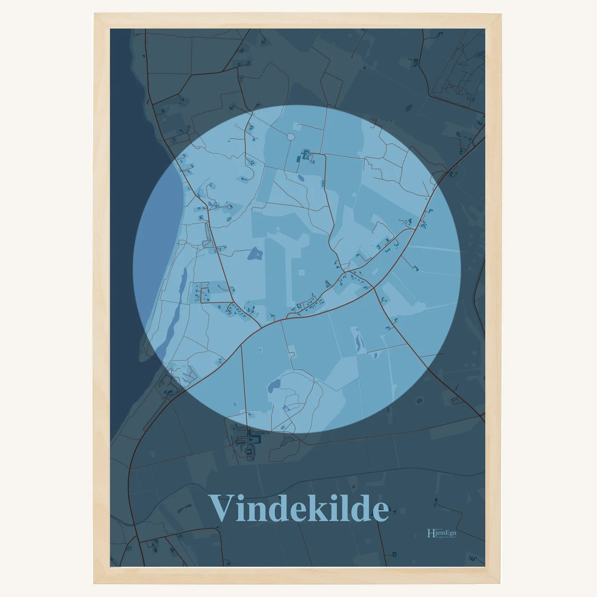 Vindekilde plakat – Centrum 2026 – Lys pastel blå