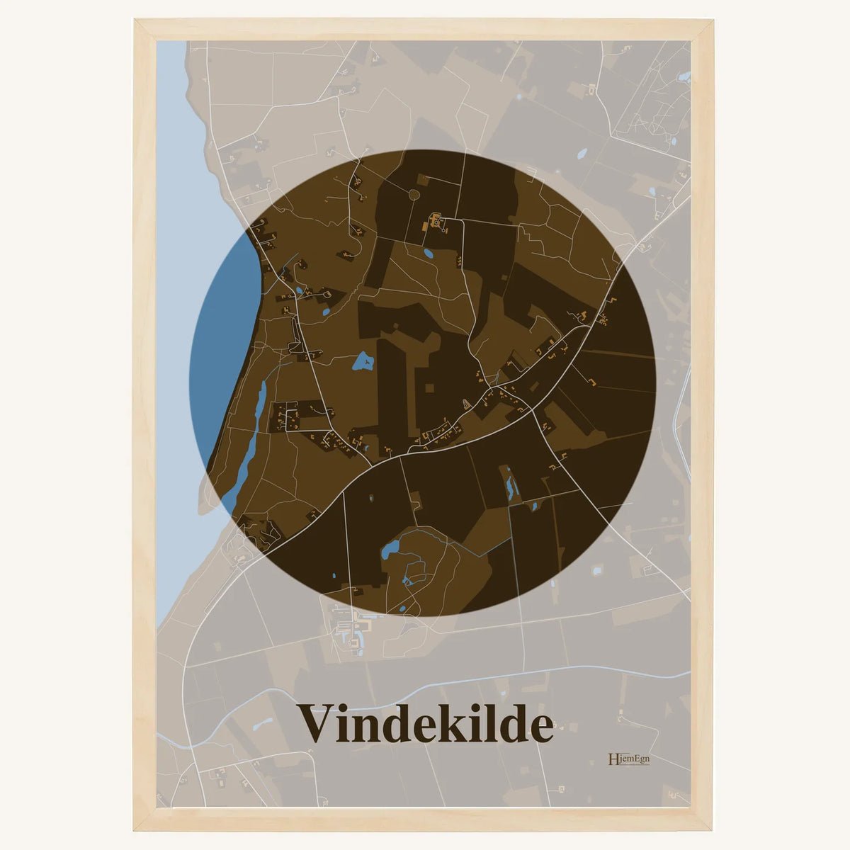 Vindekilde plakat – Centrum 2026 – Mørk brun