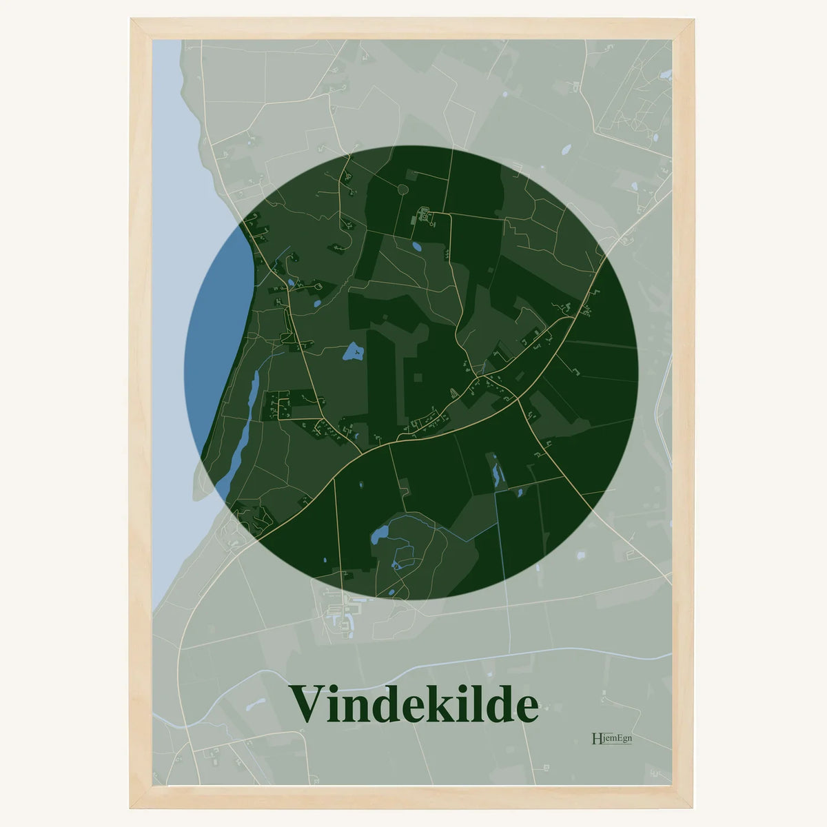 Vindekilde plakat – Centrum 2026 – Mørk grøn