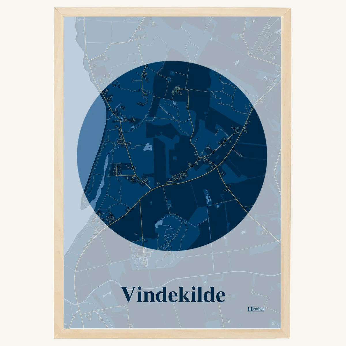 Vindekilde plakat – Centrum 2026 – Mørk blå