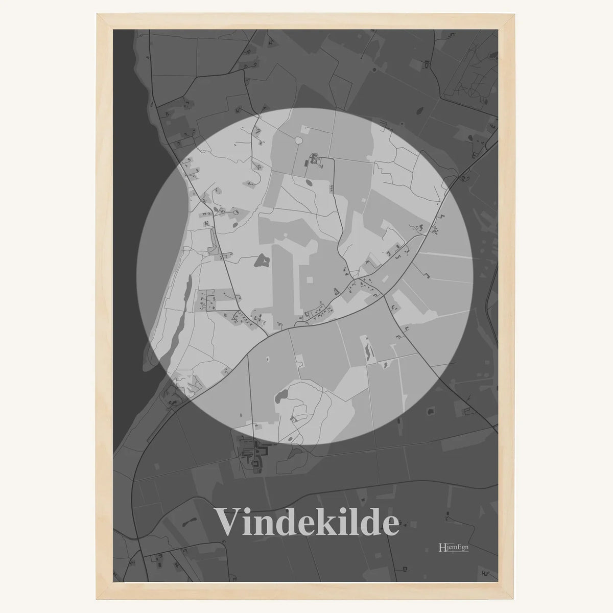 Vindekilde plakat – Centrum 2026 – Lys pastel grå