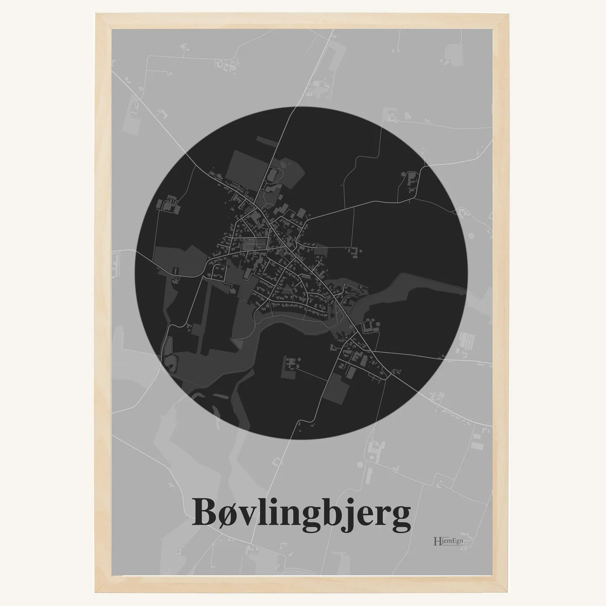 Bøvlingbjerg plakat – Centrum 2026 – Mørk grå