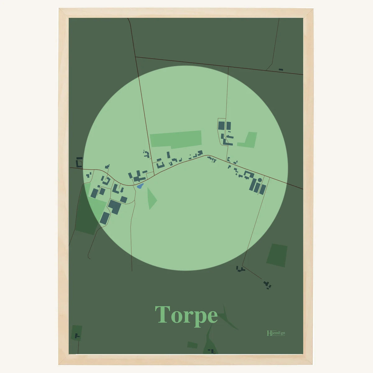 Torpe plakat – Centrum 2026 – Lys pastel grøn