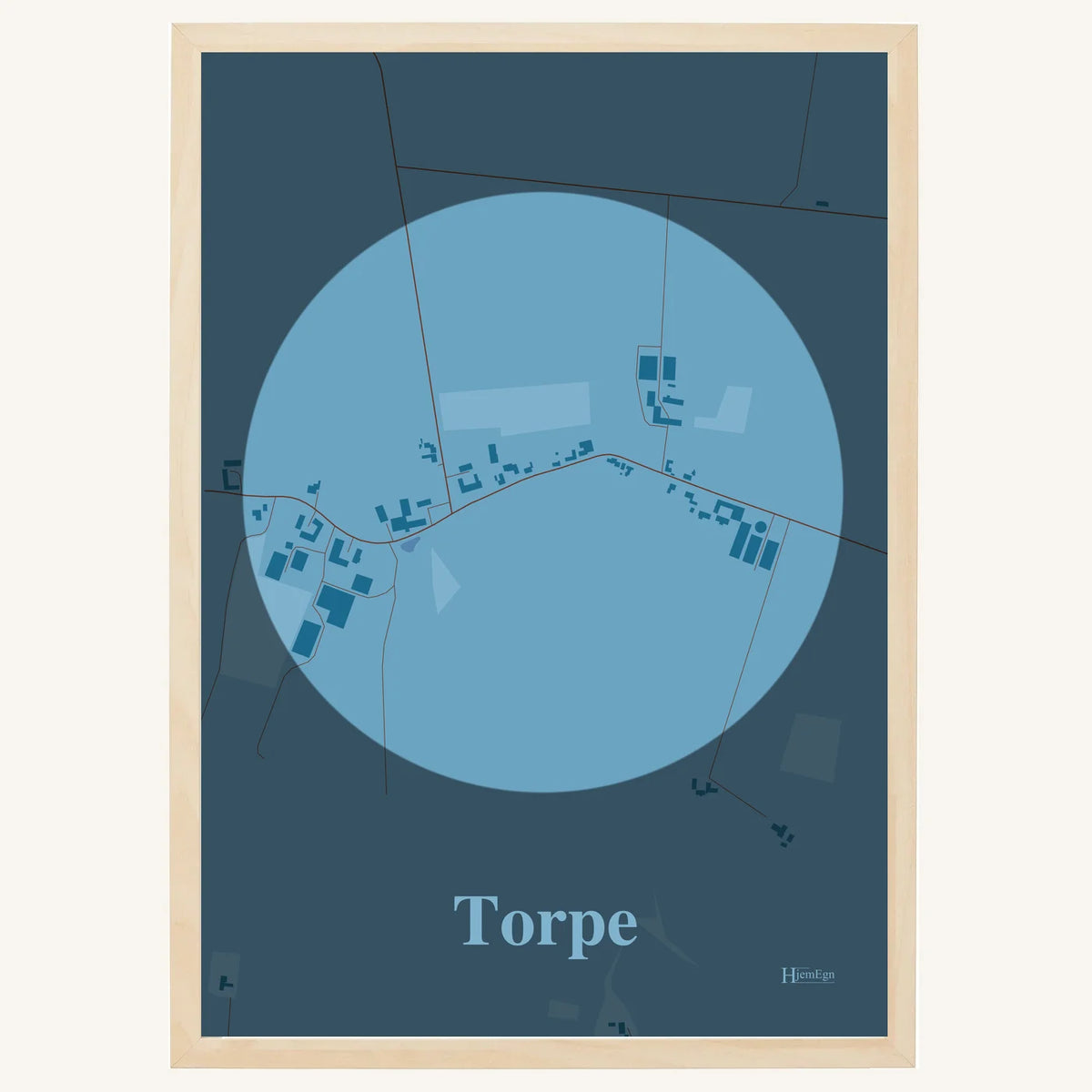 Torpe plakat – Centrum 2026 – Lys pastel blå