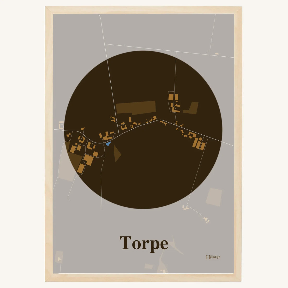 Torpe plakat – Centrum 2026 – Mørk brun