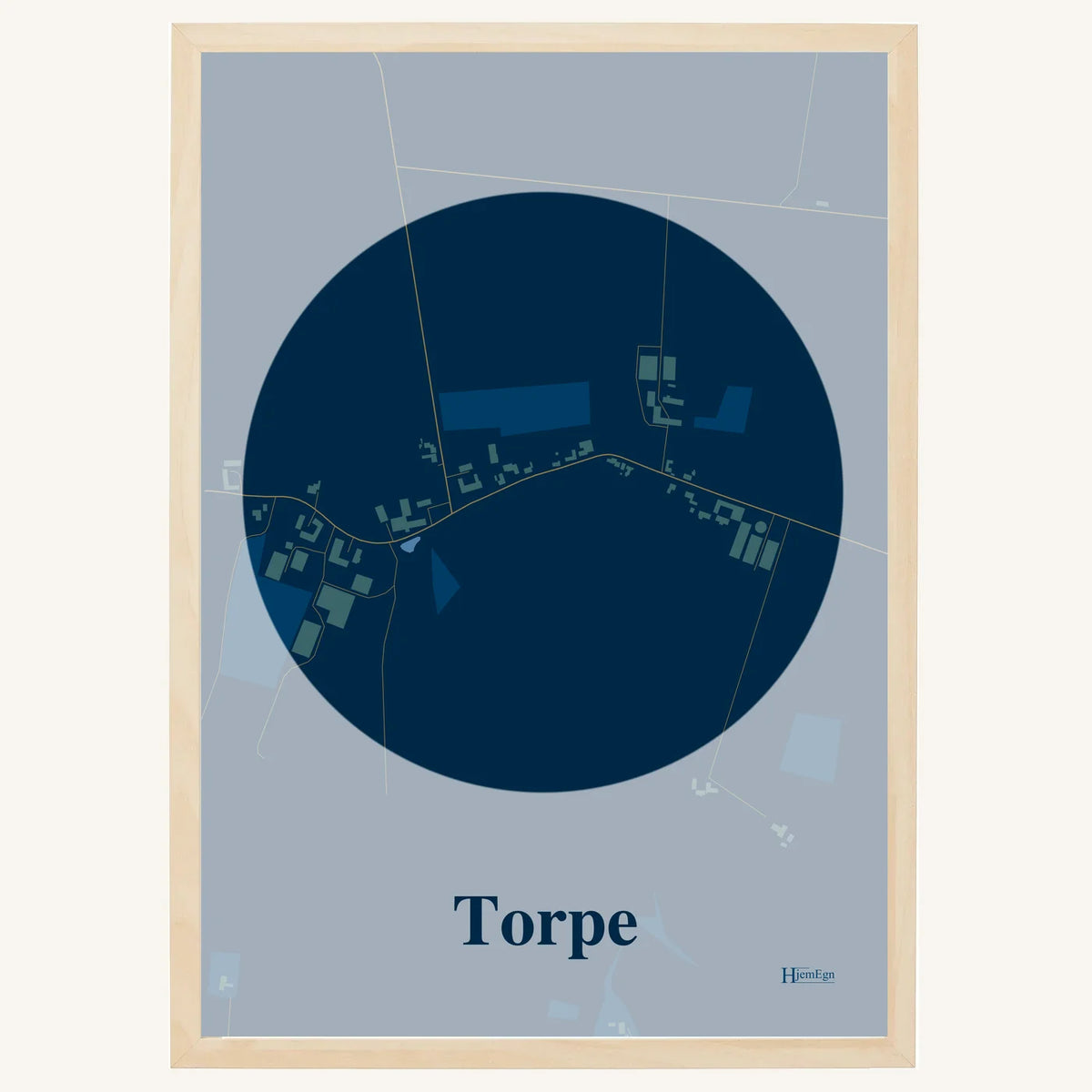 Torpe plakat – Centrum 2026 – Mørk blå