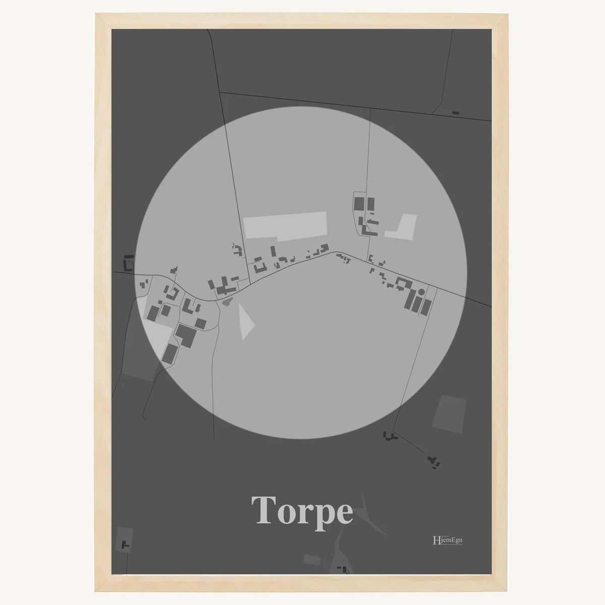 Torpe plakat – Centrum 2026 – Lys pastel grå