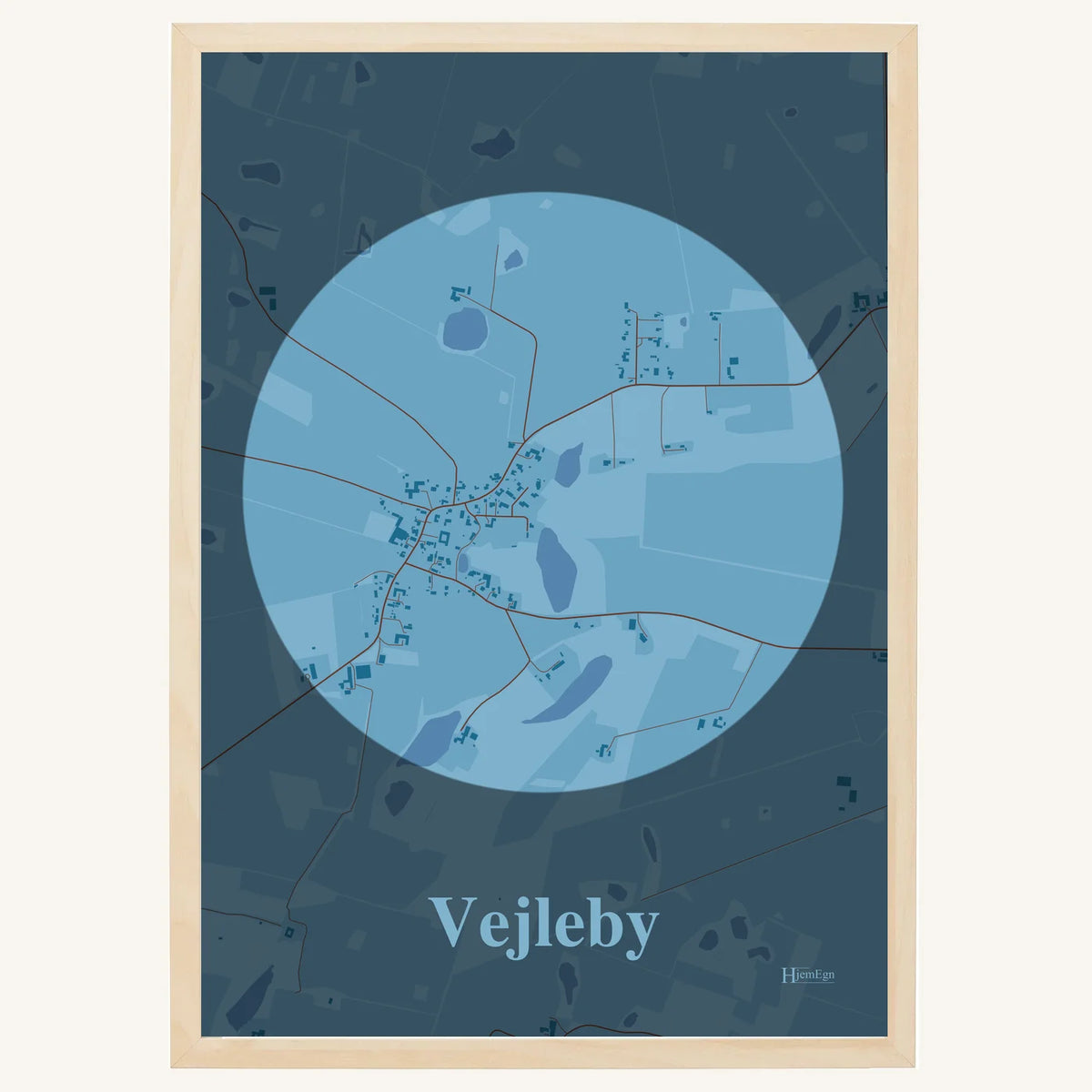 Vejleby plakat – Centrum 2026 – Lys pastel blå