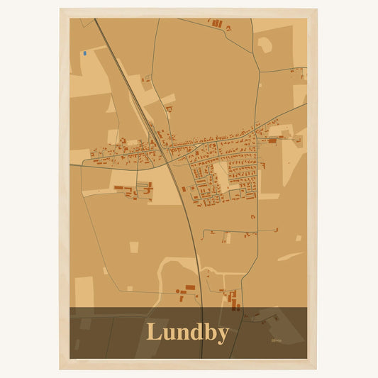 Lundby Plakat – Lys pastel brun