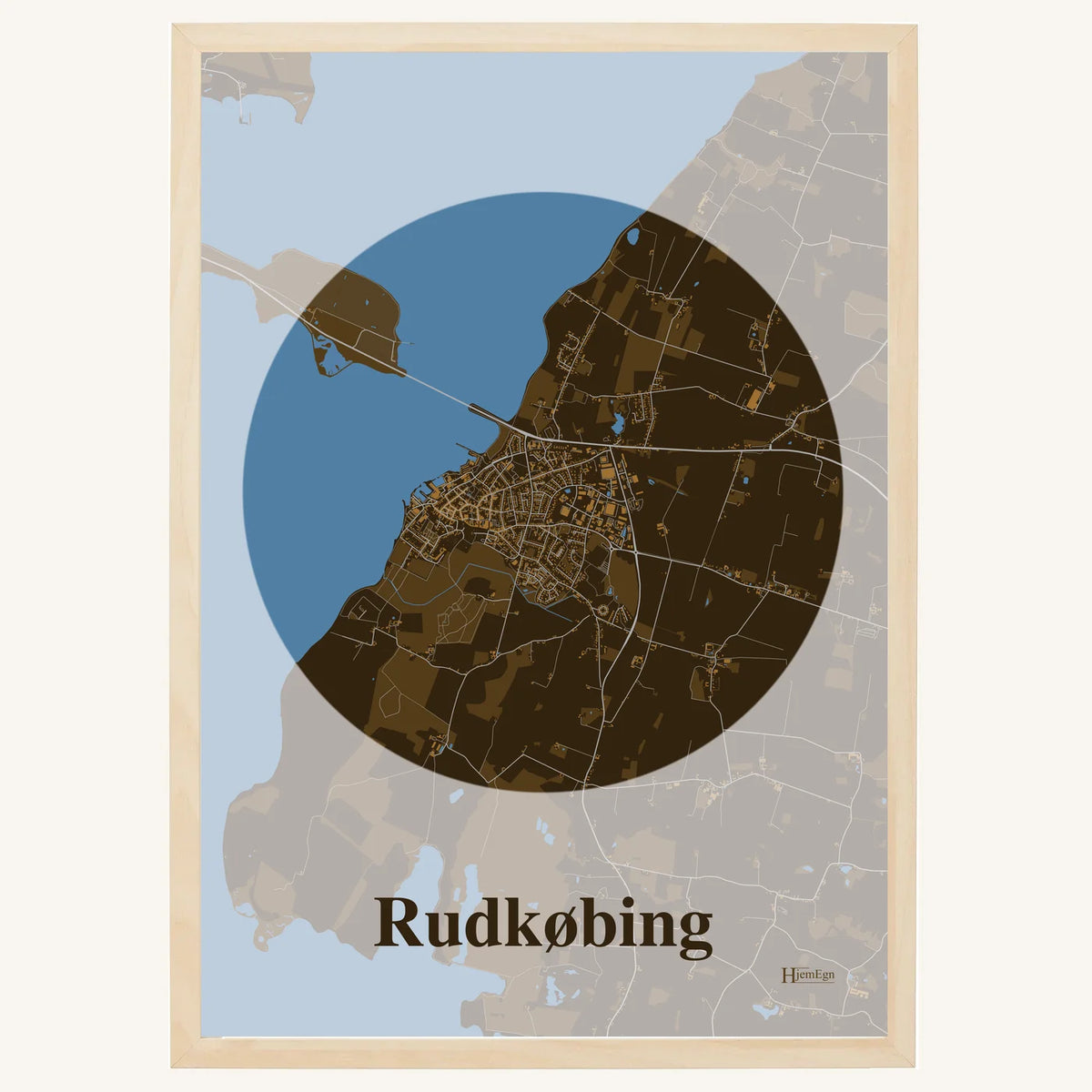 Rudkøbing plakat – Centrum 2026 – Mørk brun
