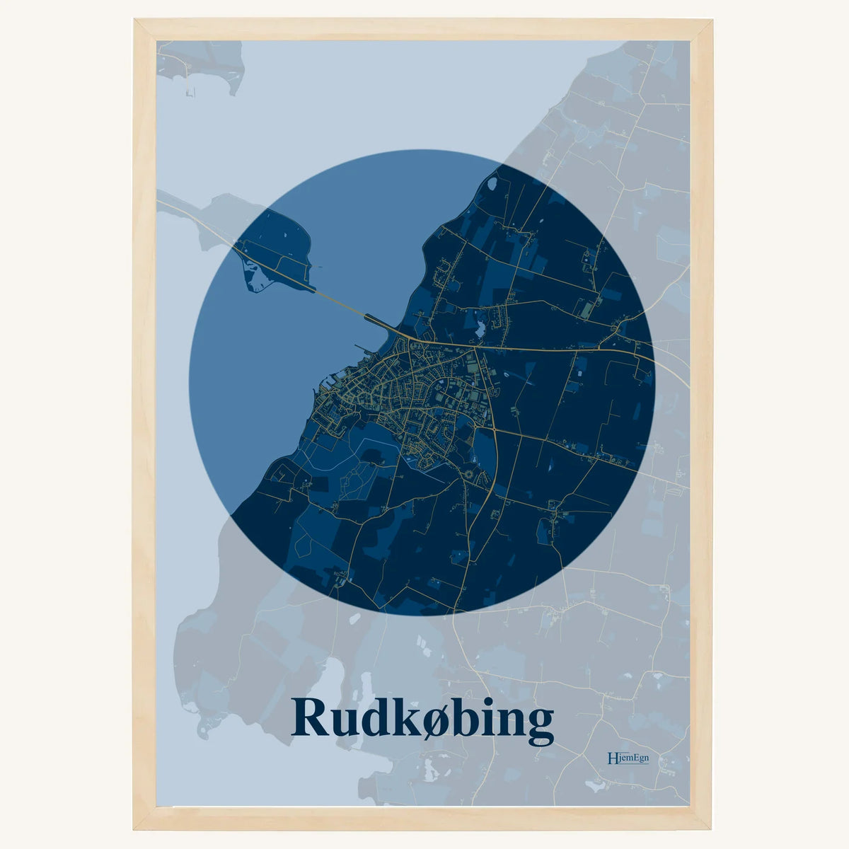 Rudkøbing plakat – Centrum 2026 – Mørk blå