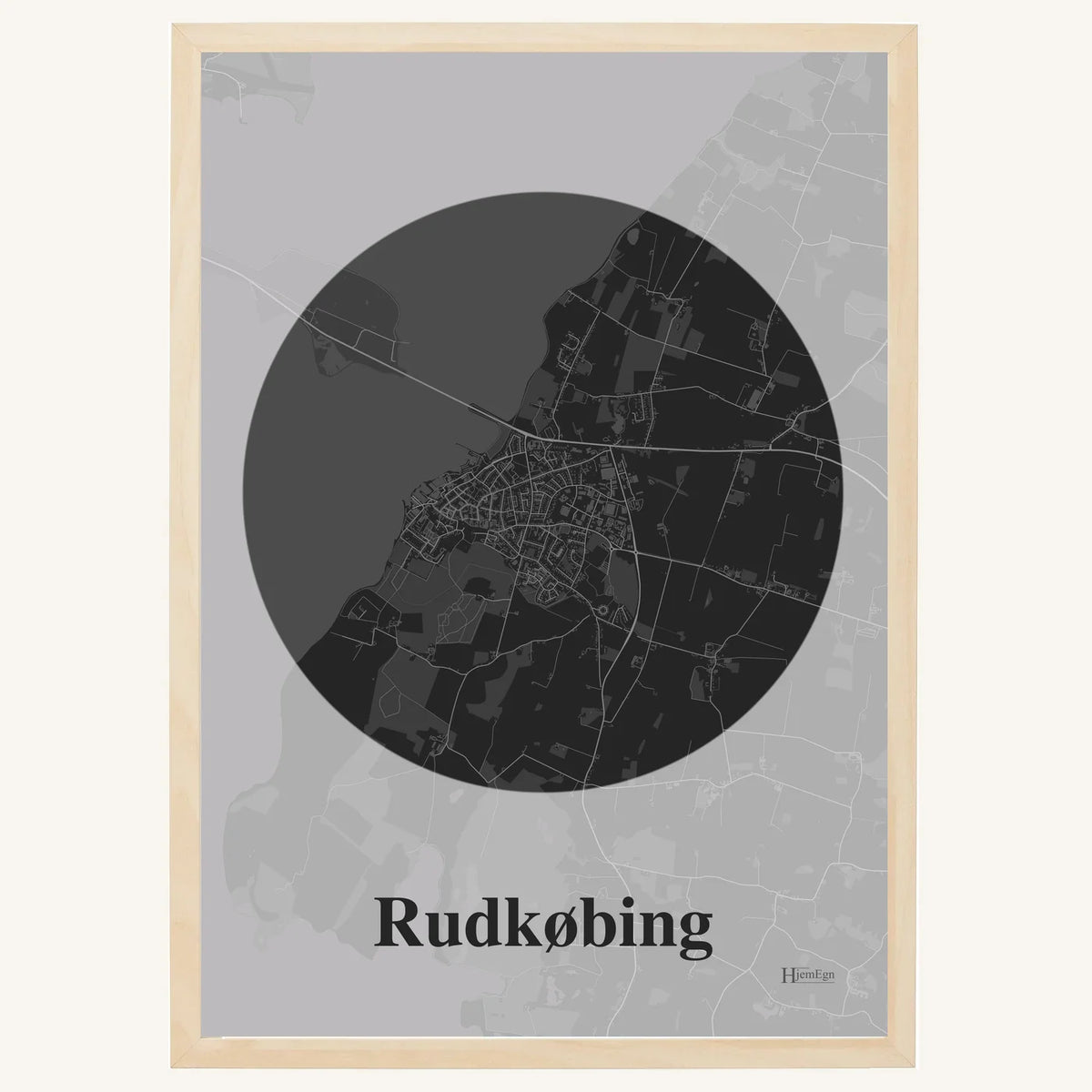 Rudkøbing plakat – Centrum 2026 – Mørk grå