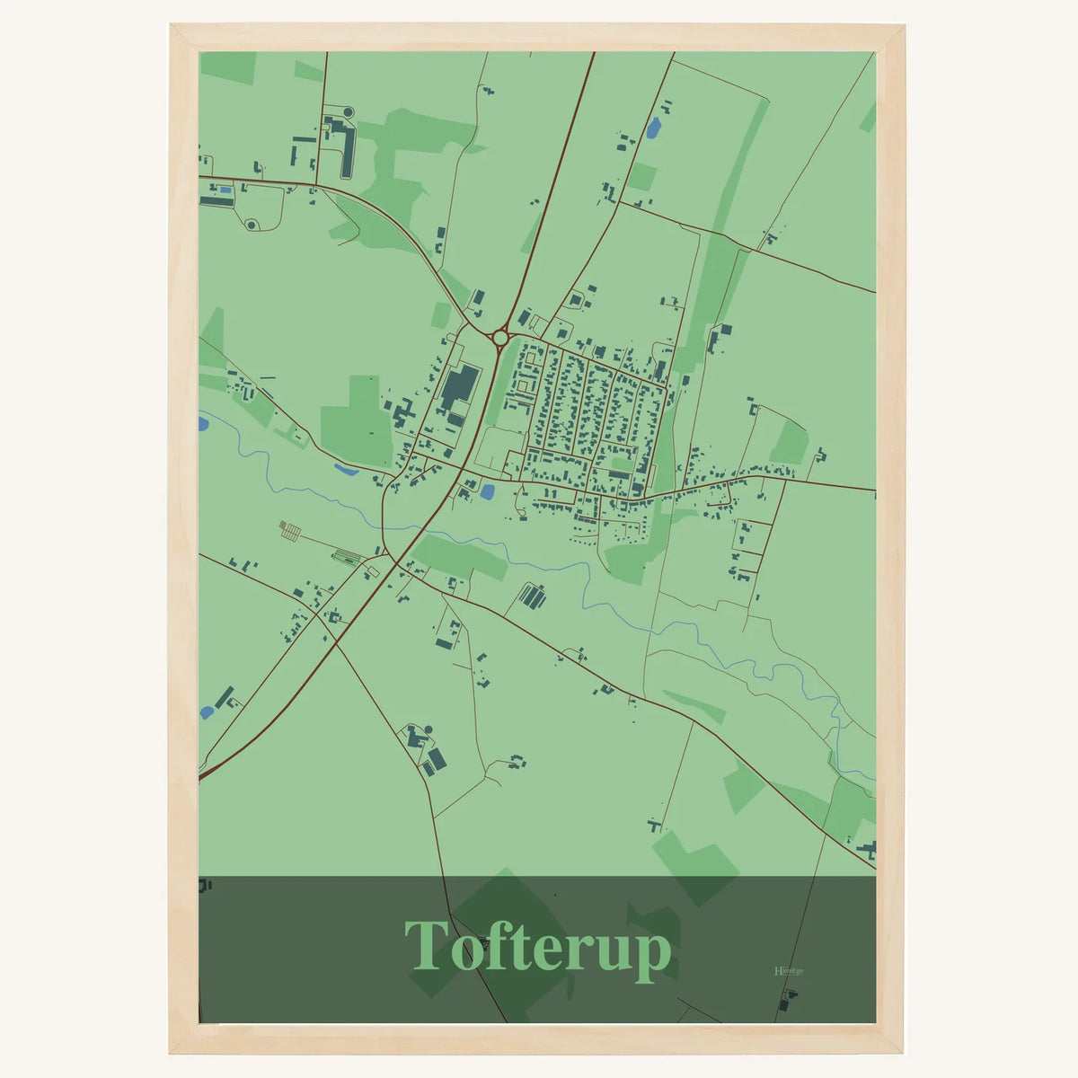 Tofterup plakat – Firkantet 2026 – Lys pastel grøn