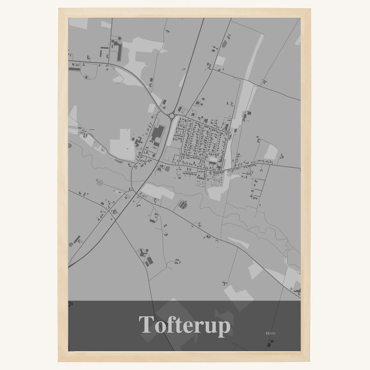 Tofterup plakat – Firkantet 2026 – Lys pastel grå