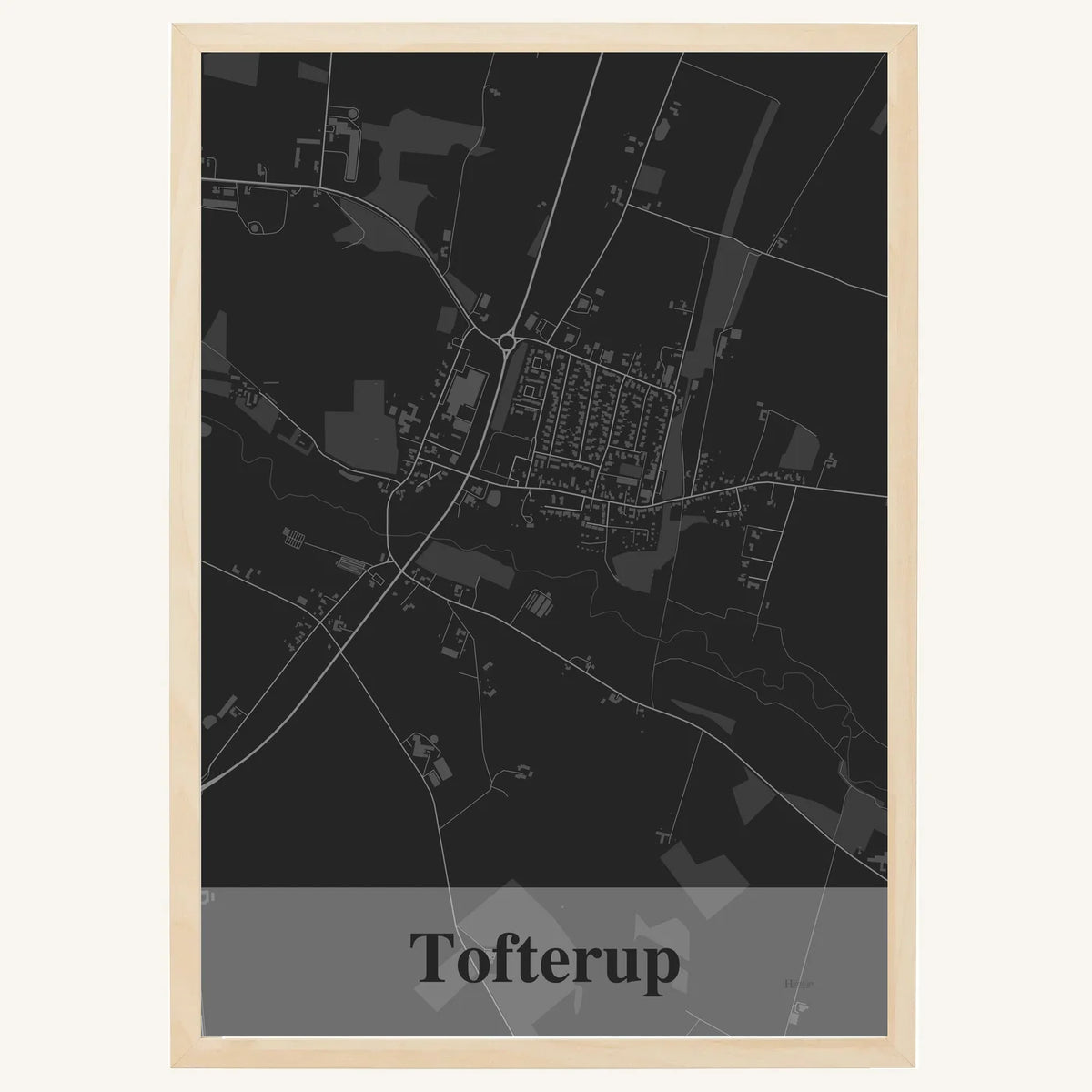 Tofterup plakat – Firkantet 2026 – Mørk grå