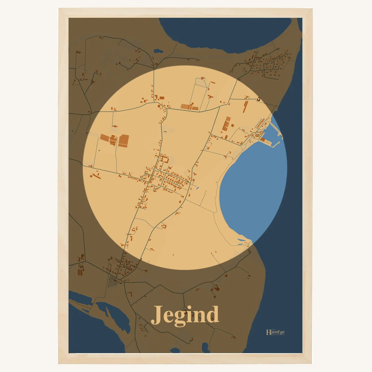Jegind plakat – Centrum 2026 – Lys pastel brun
