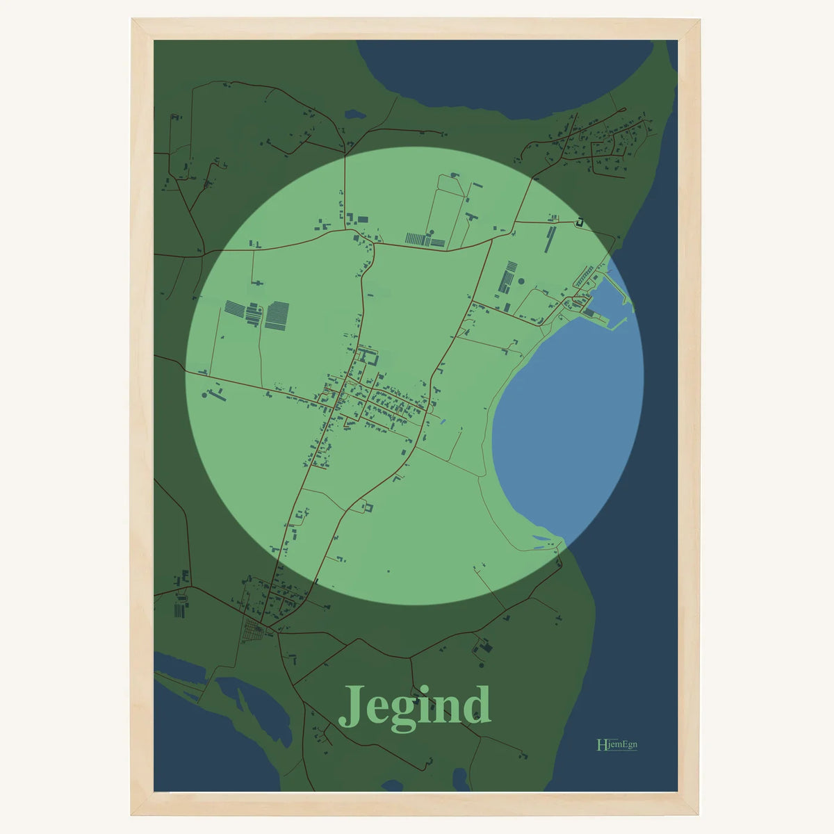 Jegind plakat – Centrum 2026 – Lys pastel grøn