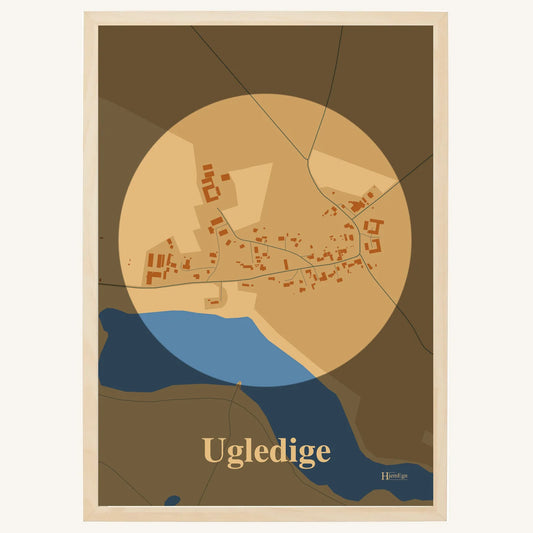 Ugledige plakat – Centrum 2026 – Lys pastel brun